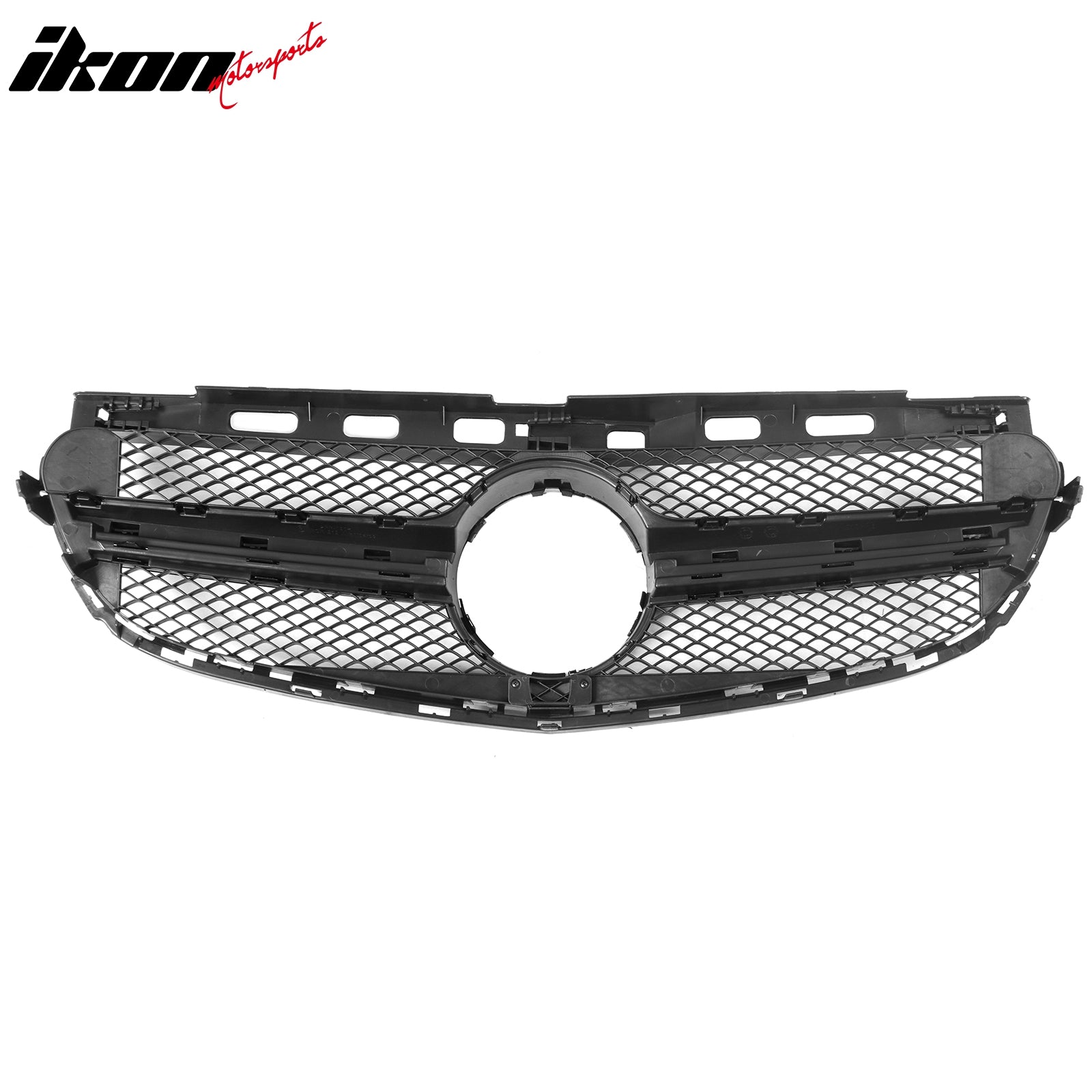 Fits 14-16 Benz E-Class W212 S212 E63 Style Front Upper Grille W/Gloss Black Bar