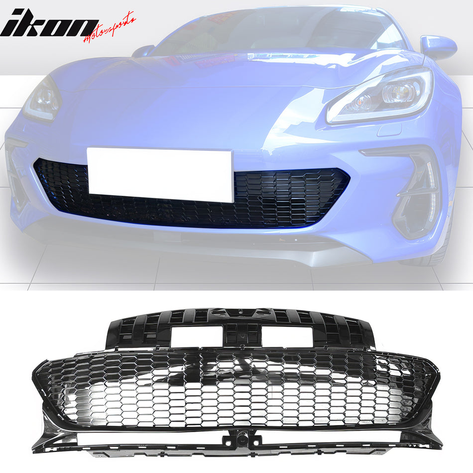 2022-2024 Subaru BRZ GR Honeycomb Style Gloss Black Front Grille ABS