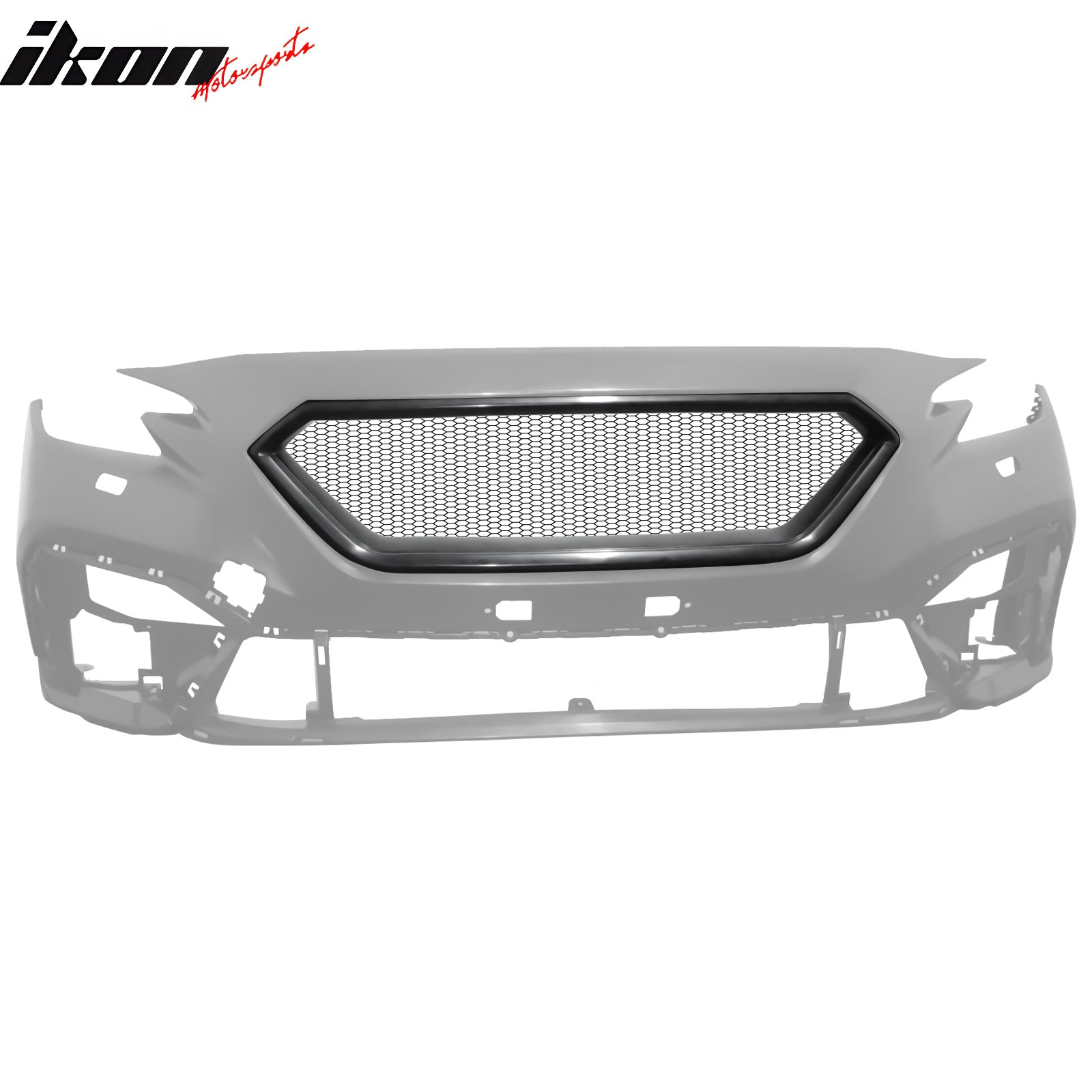 For 22-24 Subaru WRX Front Bumper Upper Grille Mesh Center Grill Cover Unpainted