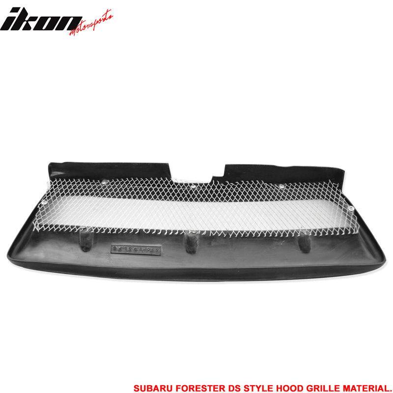 Fits 03-05 Subaru Forester SG DS Style Front Upper Bumper Hood Mesh Grille PU