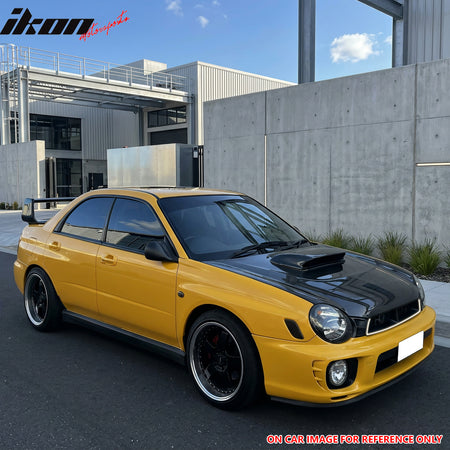 For 02-03 Subaru Impreza Gloss Black WRX STI Mesh Style Upper Grille w/LED Light