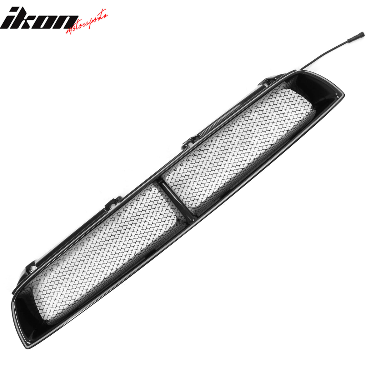 For 02-03 Subaru Impreza Gloss Black WRX STI Mesh Style Upper Grille w/LED Light