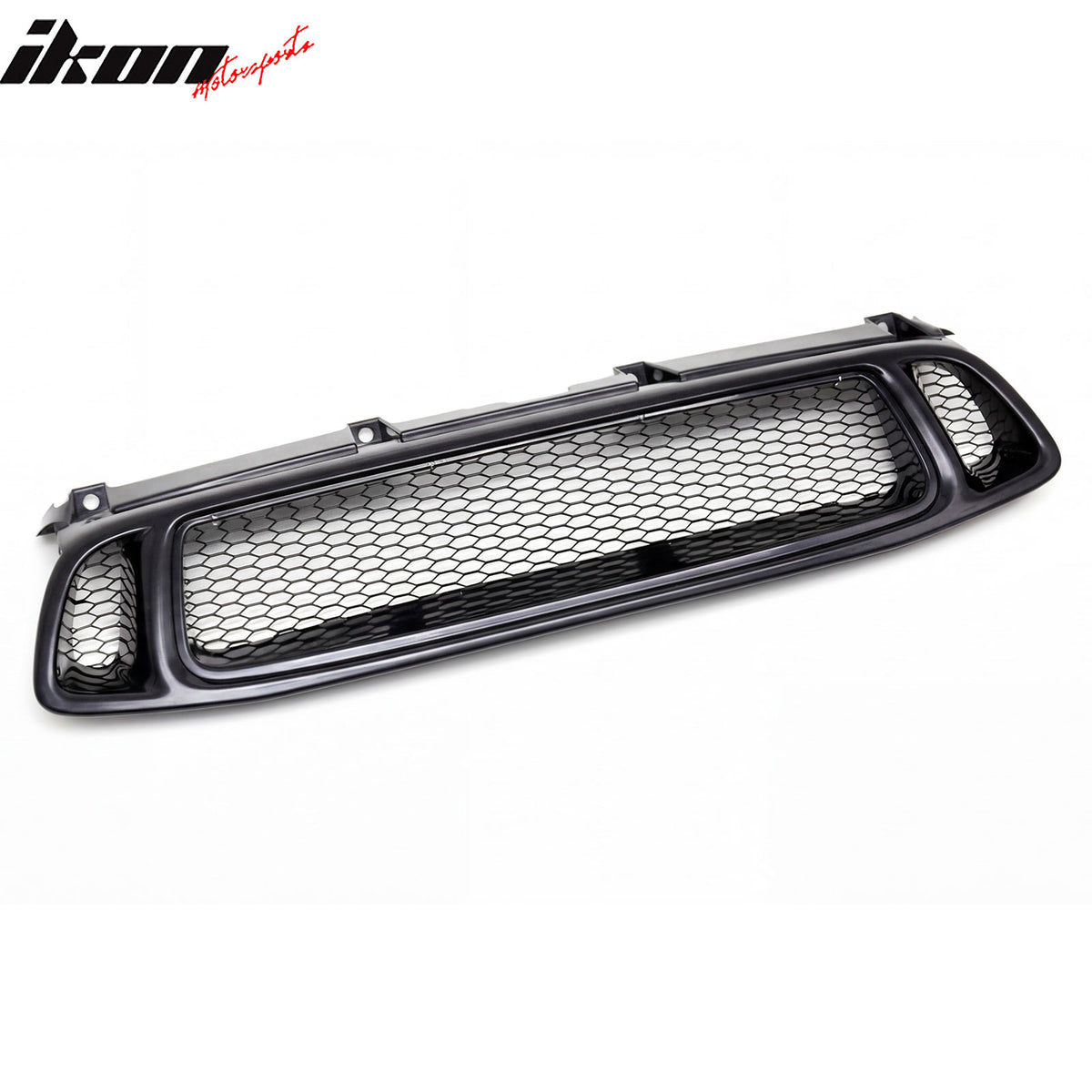 Fits 04-05 Subaru Impreza WRX STI Grille Mesh Hood Upper Grill Black Assembly