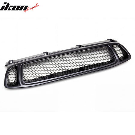 Fits 04-05 Subaru Impreza WRX STI Grille Mesh Hood Upper Grill Black Assembly
