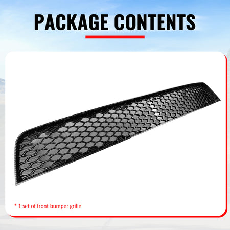 Fits 08-10 Subaru Impreza WRX STI Honeycomb Style Lower Grille Carbon Fiber Look