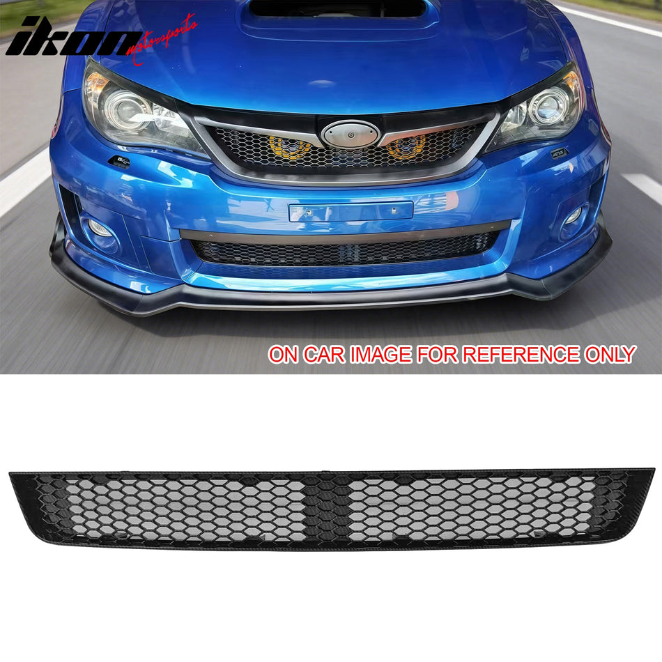 2011-2014 Subaru Impreza WRX & WRX STI Honeycomb Style Front Bumper Lower Grille Insect Prevention Carbon Fiber Print PP