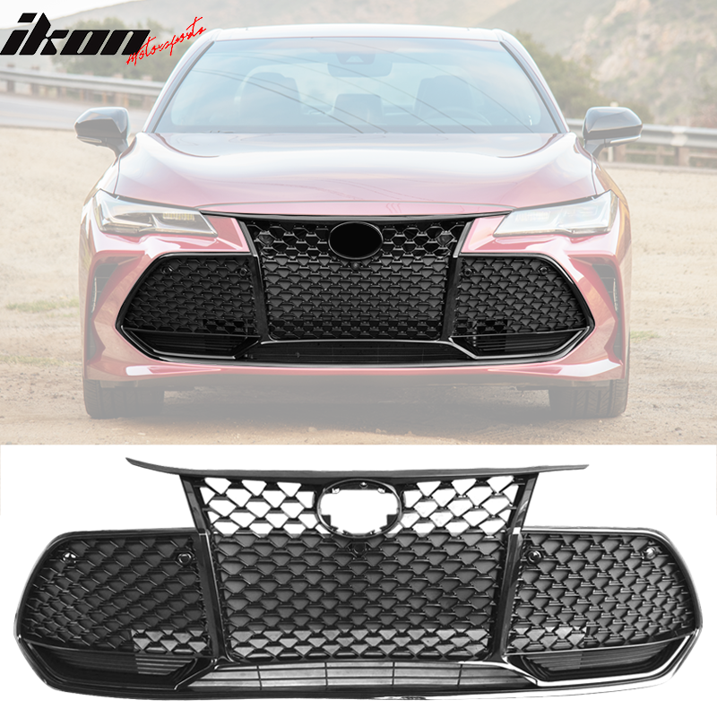 2019-2020 Toyota Avalon Honeycomb Gloss BLack Front Grill ABS