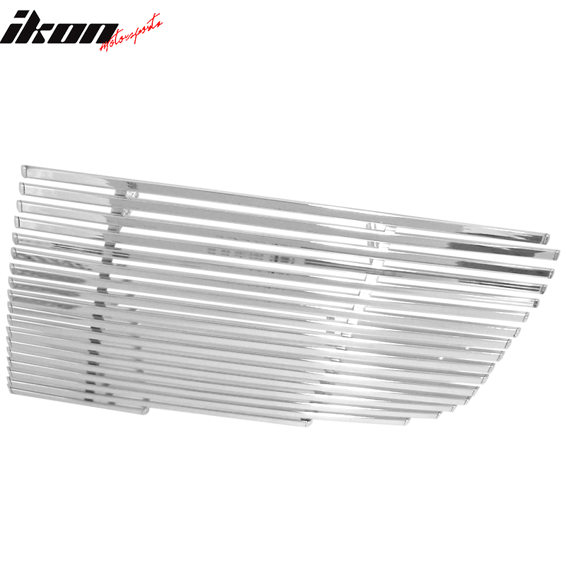 Grille Compatible With 2004-2006 Maxima, 2pc Billet T304 Stainless Steel Chrome Front Bumper Hood Mesh Grille by IKON MOTORSPORTS, 2005