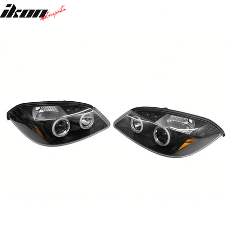 Fits 05-10 Chevrolet Cobalt Front Headlights Headlamps Assembly W/Clear Lens