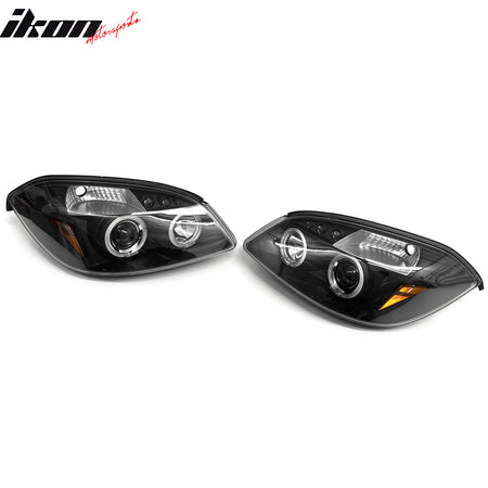 Fits 05-10 Chevrolet Cobalt Front Headlights Headlamps Assembly W/Clear Lens