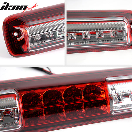 LED Third Brake Light For 99-07 Chevy Silverado/GMC Sierra - Smoke Lens, Direct Fit