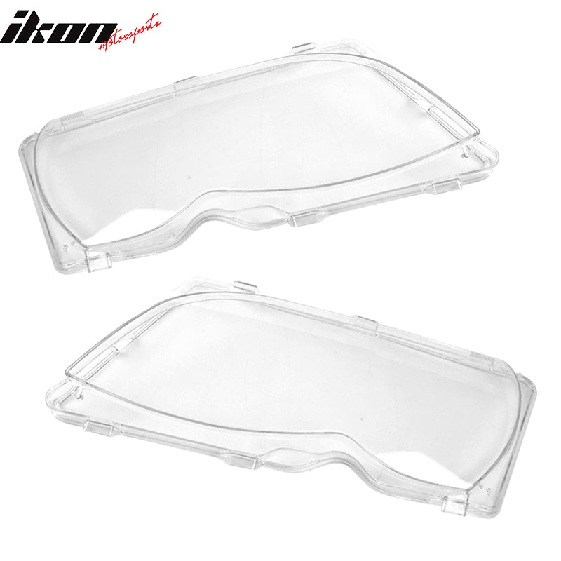 Fits 02-05 BMW E46 3-series Clear Head Lights Headlamp Lense Cover