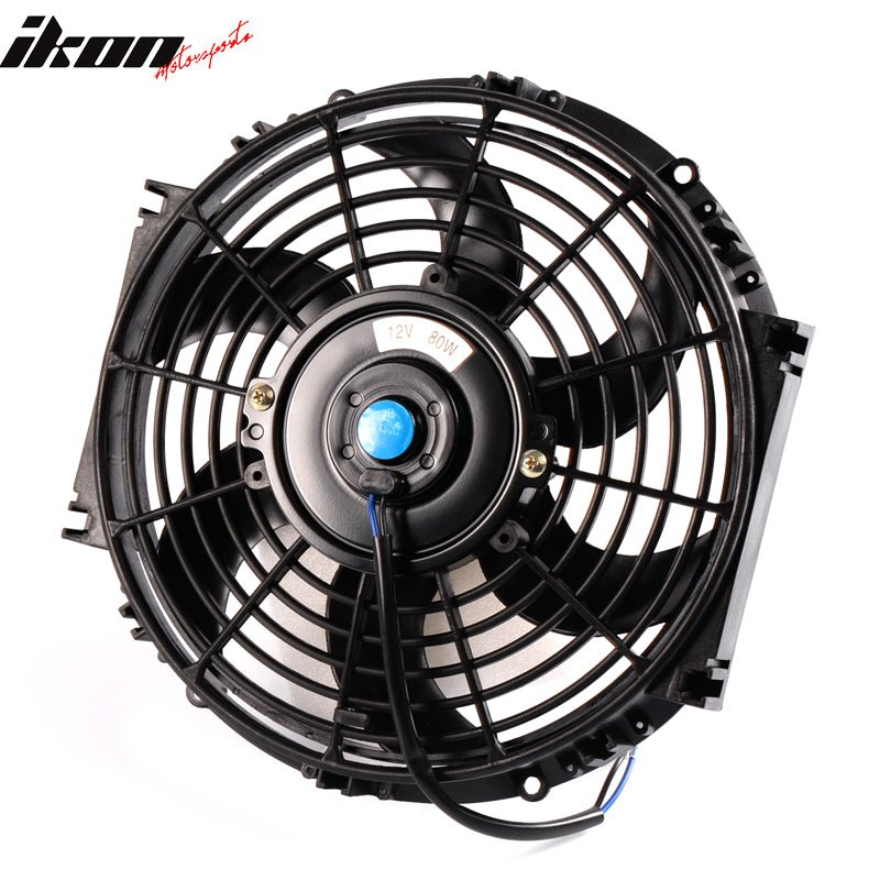 Universal 10 in Pull Push Electric Radiator Engine Cooling Fan W/ Mount Kit