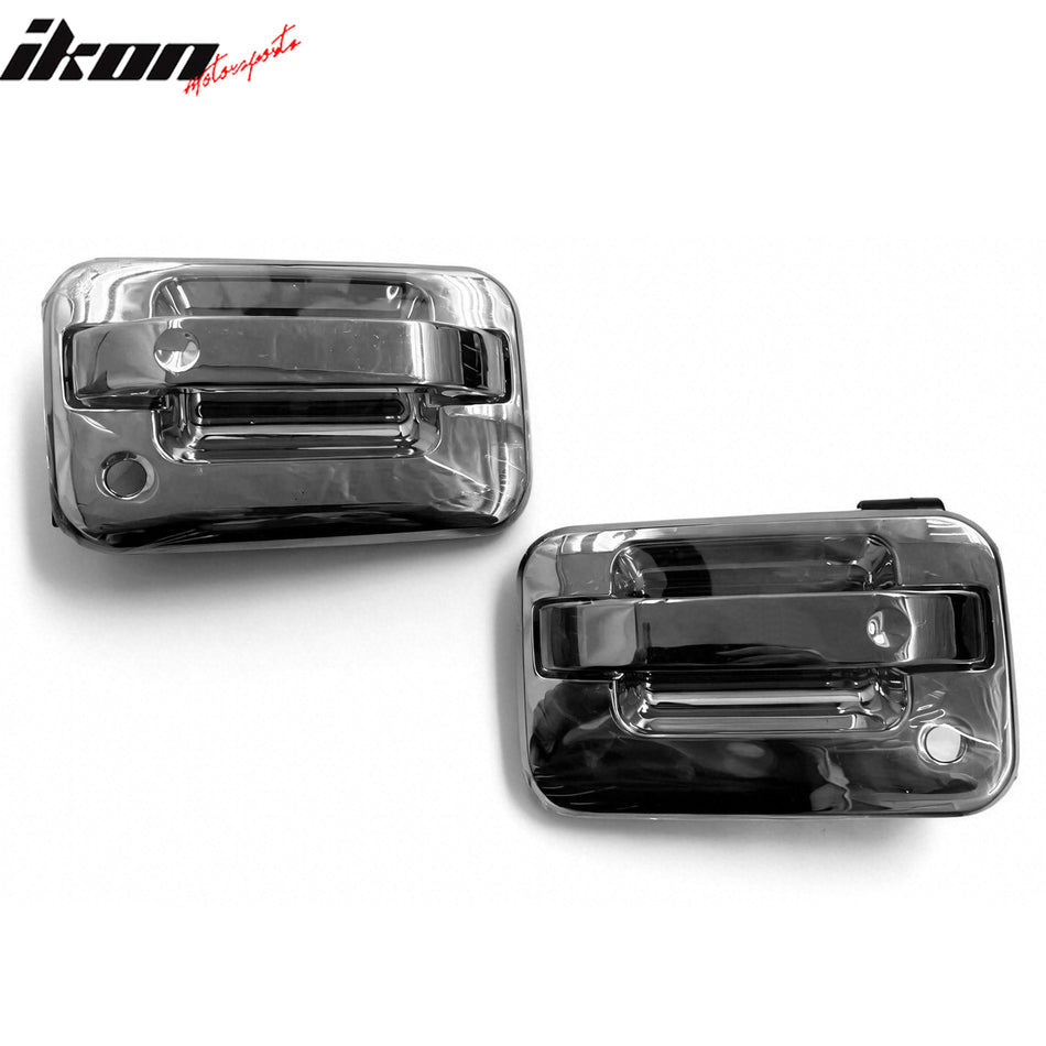 2004-2014 Ford F-150 Pickup Chrome ABS Side Door Handle Cover With Key Holes