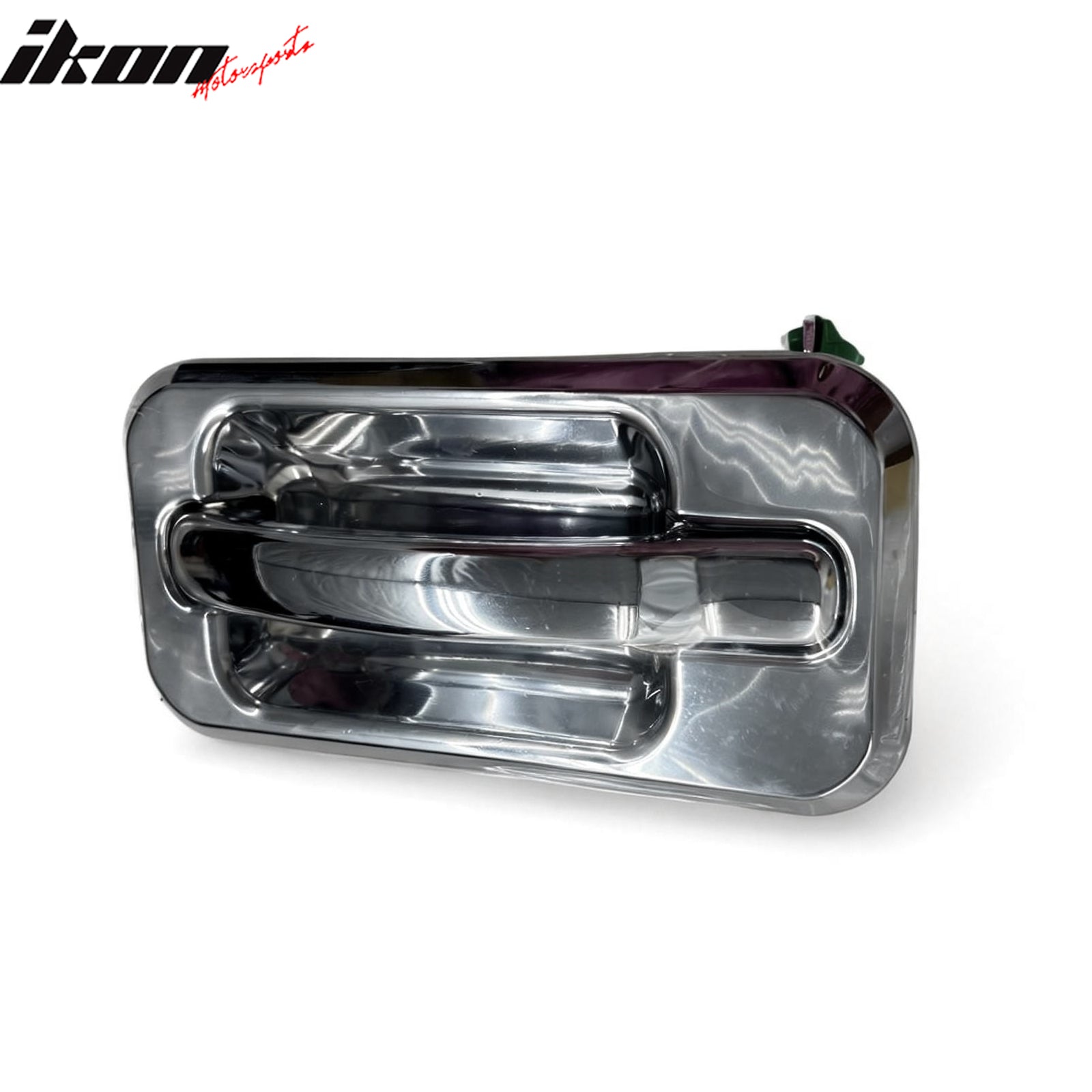 IKON MOTORSPORTS Door Handle Cover, Compatible with 2003-2009 Hummer H2, Plastic Chrome Performance Style Rear Left Hand Door Handle Protector Cap, 1PC