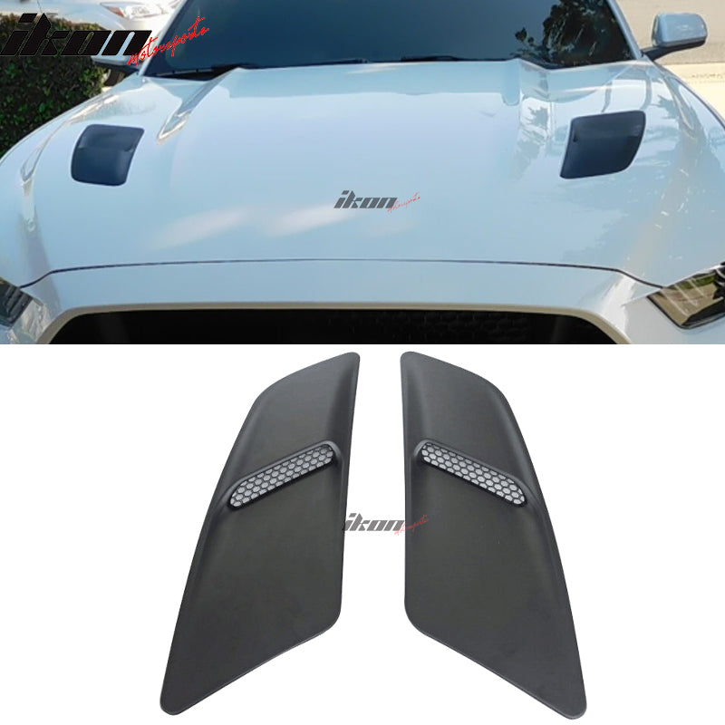 2015-2017 Ford Mustang GT OE Style Black Front Hood Vent PP