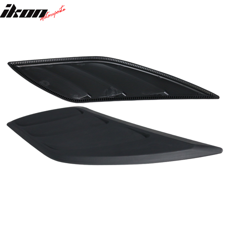 Universal IKON Style 2PCS Car Air Flow Intake Hood Scoop Vent Bonnet Covers ABS