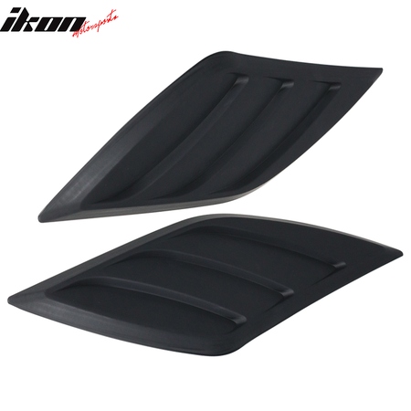 Universal IKON Style 2PCS Car Air Flow Intake Hood Scoop Vent Bonnet Covers ABS