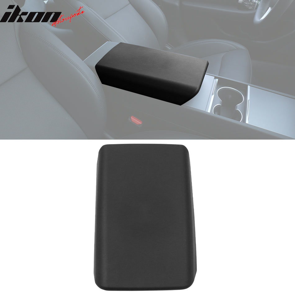 2024-2025 Tesla Model 3 Black Center Console Lid Armrest Cover Pad TPE