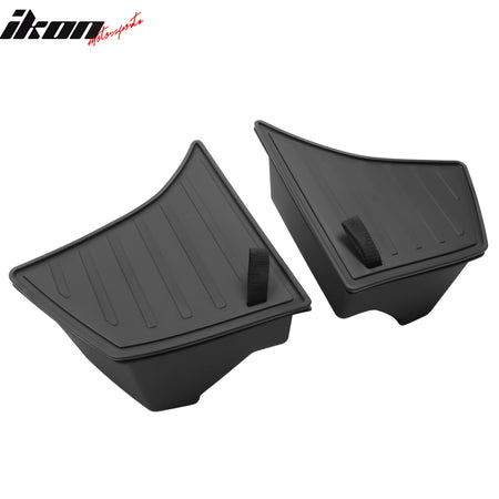 Fits 24-25 Tesla Model 3 Highland 4PCS TPE Rear Trunk Side Storage Bin Box W/Lid