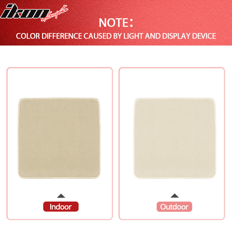 Floor Mats Compatible With 2004-2008 Acura TSX, Nylon Front Rear Flooring Protection Interior Carpets 4PC By IKON MOTORSPORTS, 2005 2006 2007