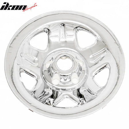 Fits 93-01 Jeep Cherokee 97-01 Wrangler 15" Wheel Covers Chrome Hubcaps Rim 4PCS
