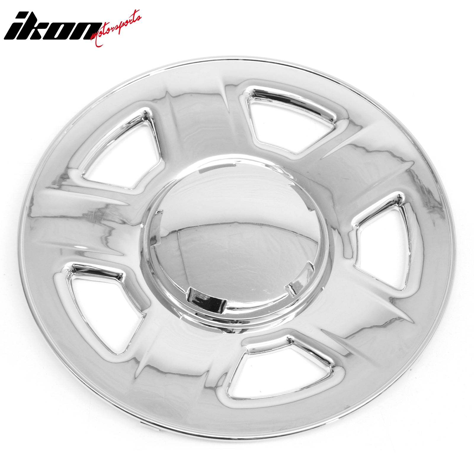 IKON MOTORSPORTS 15 inch Wheel Cover Hubcaps, Compatible with 2001-2007 Ford Escape 2001-2004 Mazda Tribute, Chrome Plastic Car Hub Caps Replacement Wheel Skin Rim Covers, 4 Pack
