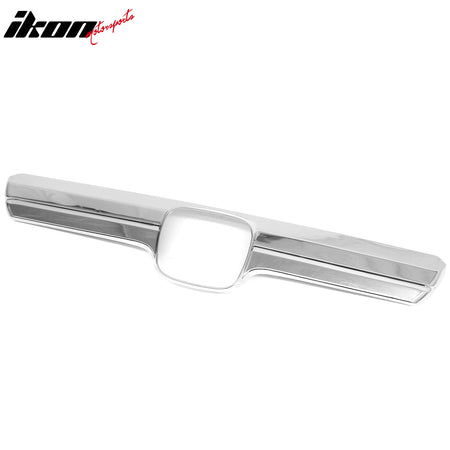 IKON MOTORSPORTS Front Bumper Grille, Compatible with 2007-2009 Honda CR-V, Chrome Replacement Front Bumper Grill Assembly, 1Piece