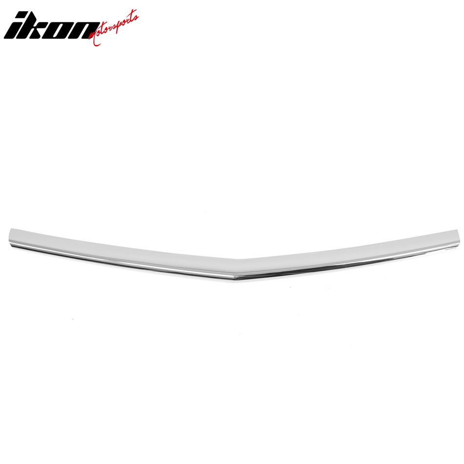 IKON MOTORSPORTS Front Lower Grille, Compatible with 2013-2014 Cadillac ATS, Chrome Replacement Front Bumper Hood Grill, 1Piece