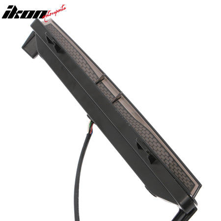 For 24-26 Ford Mustang GT-C Style LED ABS Rear Bumper Brake Light Smoked Len Red