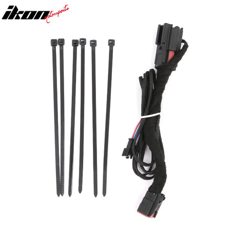 For 24-26 Ford Mustang GT-C Style LED ABS Rear Bumper Brake Light Smoked Len Red