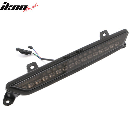 For 24-26 Ford Mustang GT-S Style LED ABS Rear Bumper Brake Light Smoked Len Red