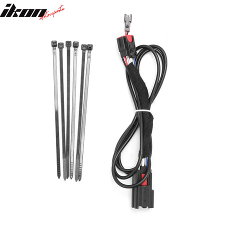 For 24-26 Ford Mustang GT-S Style LED ABS Rear Bumper Brake Light Smoked Len Red
