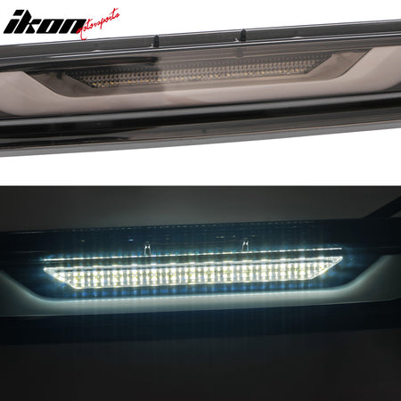 For 24-26 Ford Mustang GT-V Style LED ABS Rear Bumper Brake Light Smoked Len Red