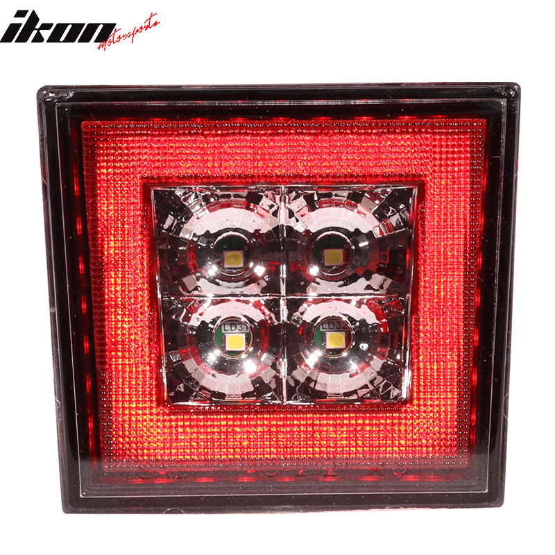 Universal Square Red 43 LED Rear Tail Third 3RD Brake Lights Stop Safety Lamp