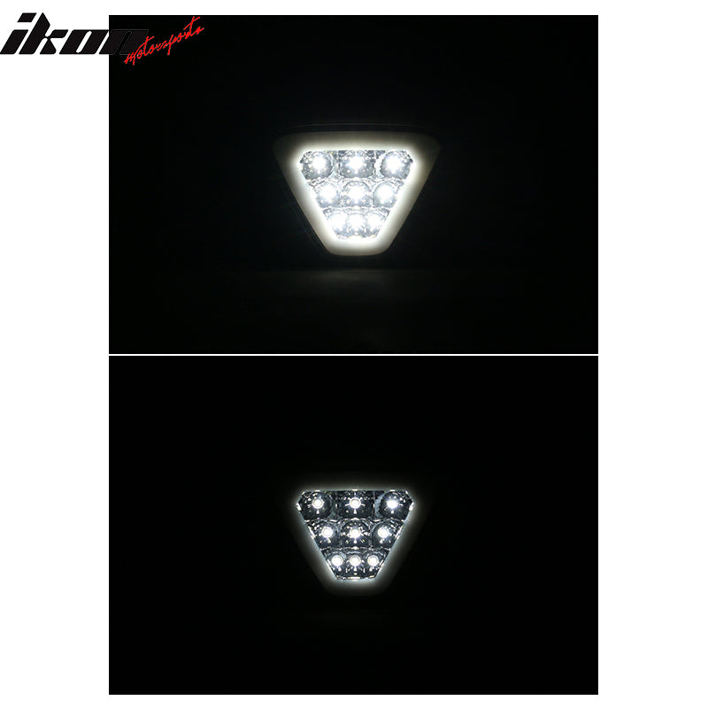 Universal Triangle Clear LED Rear Tail 3RD Brake Lights Safety Lamp