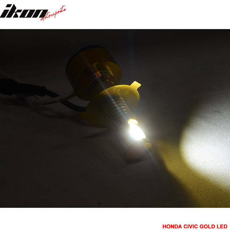 25W H4 Dual Beam LED kit w/ Fits 99-00 Civic JDM Black Housing