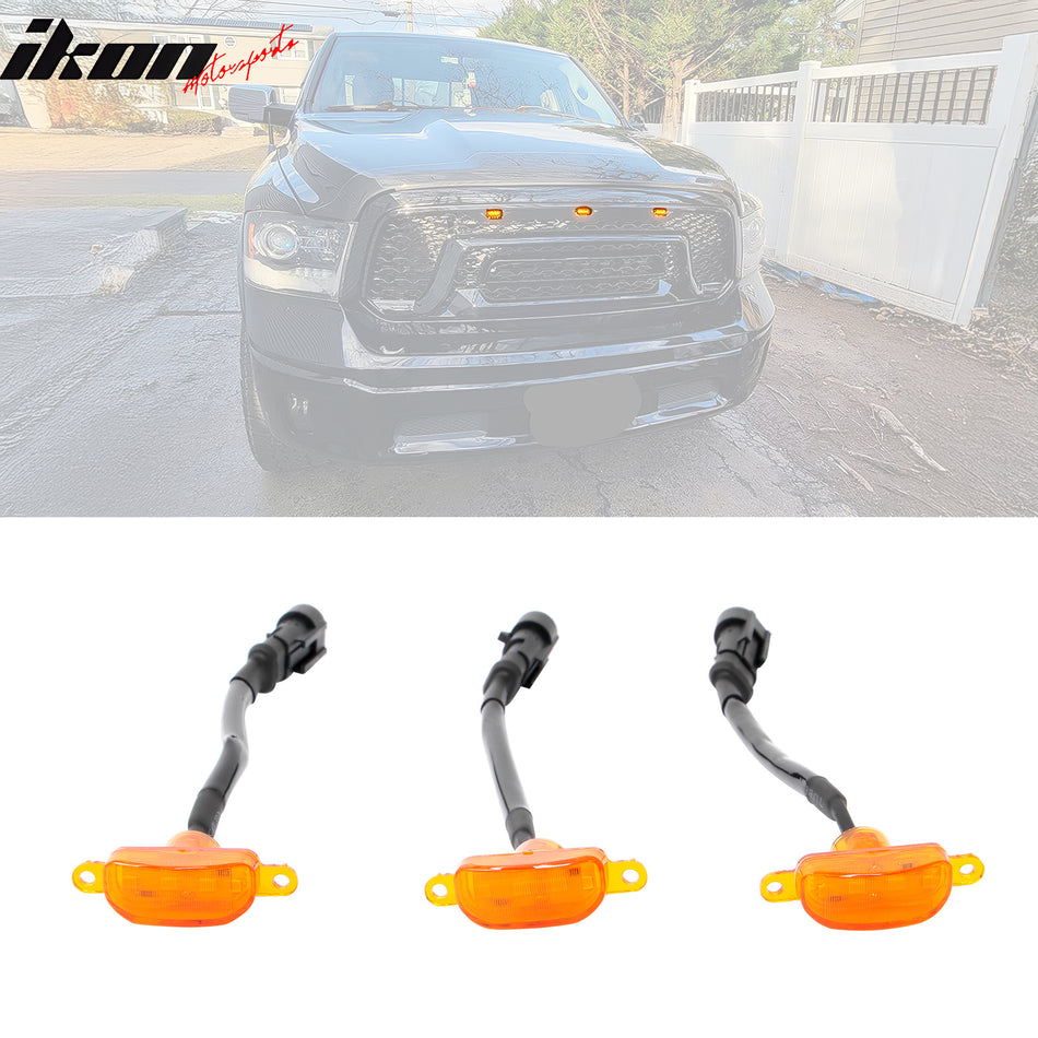 Dodge Ram 1500 2500 3500 Classic Amber LED Grille Lights Replacement