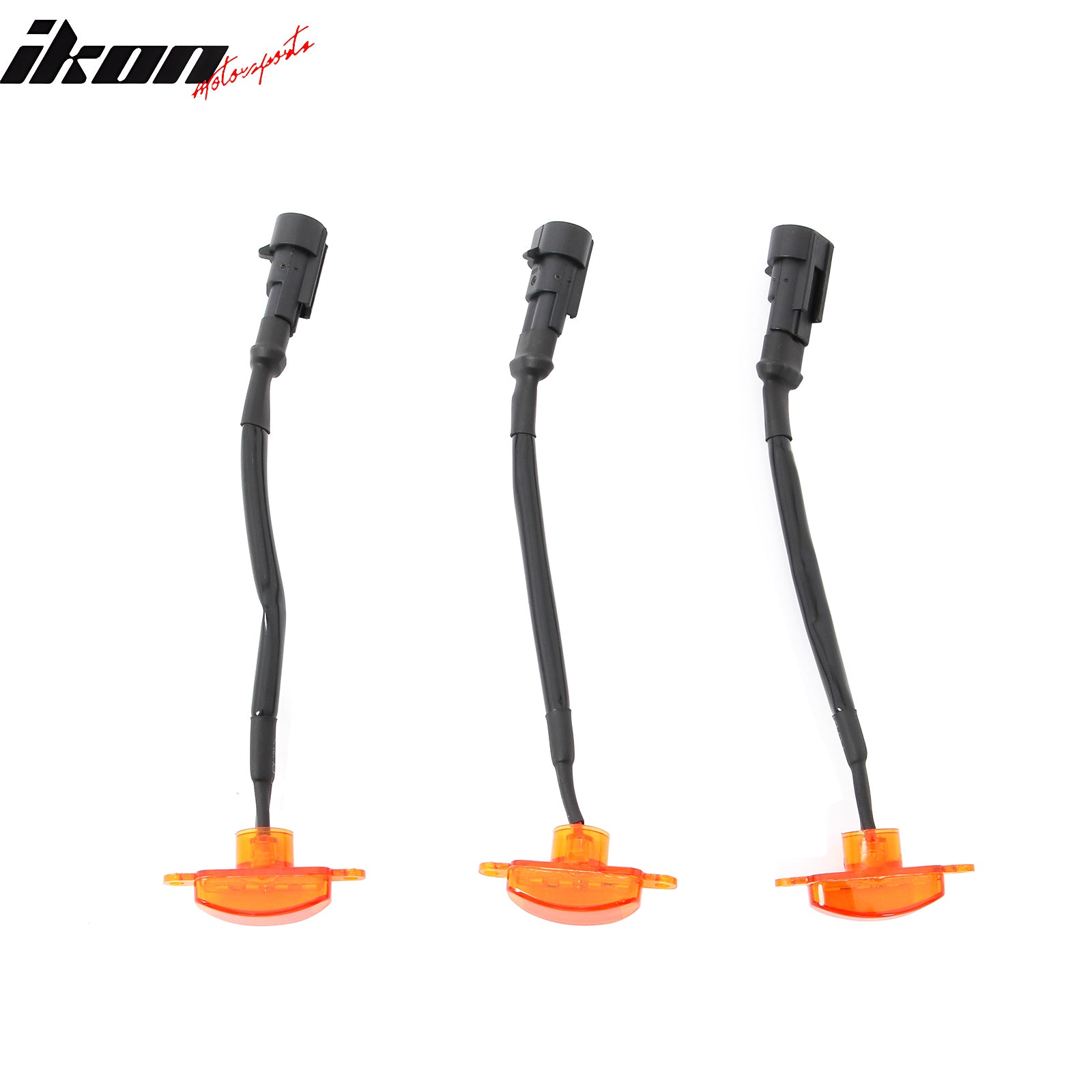 Fits Dodge Ram 1500 2500 3500 Classic 3PCS Amber LED Grille Lights Replacement