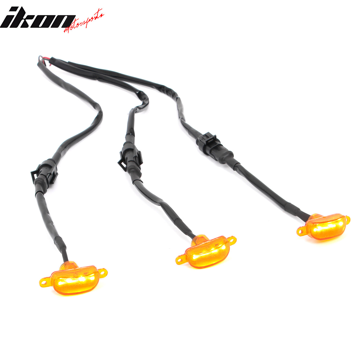 Fits Dodge Ram 1500 2500 3500 Classic 3PCS Amber LED Grille Lights Replacement