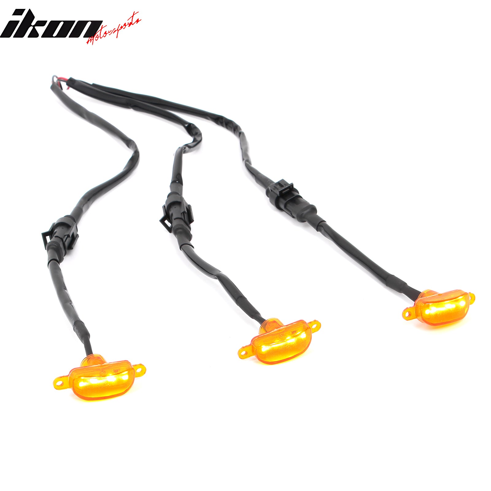 Fits Dodge Ram 1500 2500 3500 Classic 3PCS Amber LED Grille Lights Replacement