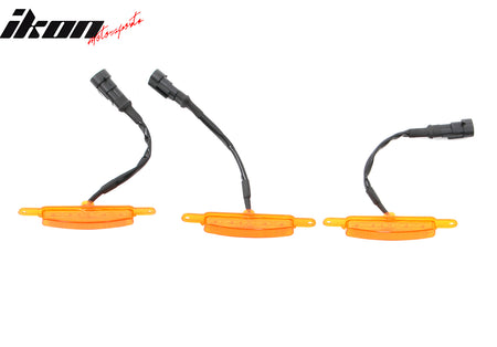 Fits Chevy Silverado GMC Sierra 1500 2500 3PC LED Grille Light W/Wiring Harness