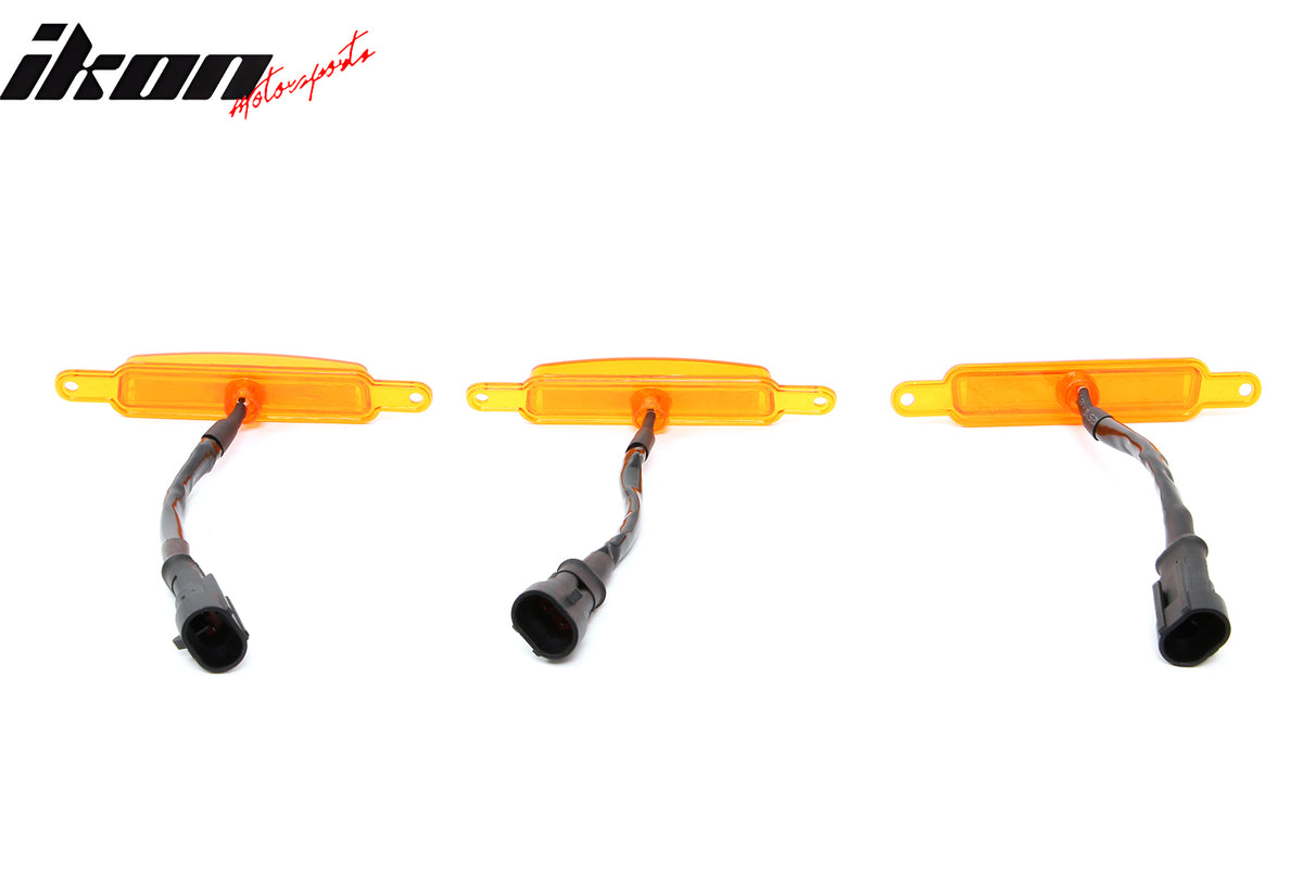 Fits Chevy Silverado GMC Sierra 1500 2500 3PC LED Grille Light W/Wiring Harness