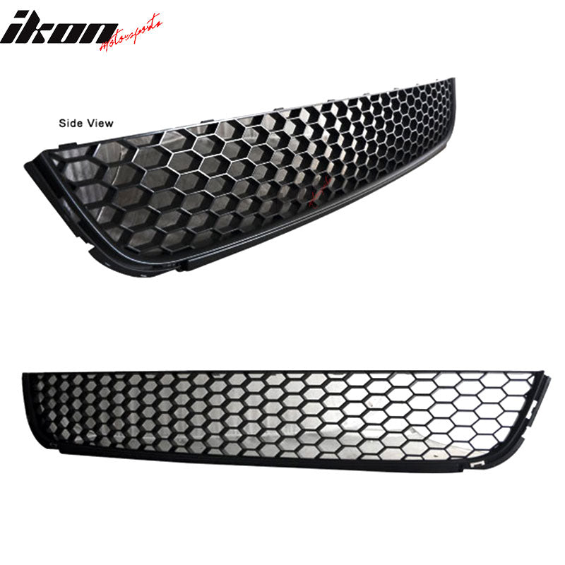 Grille Compatible With 2010-2014 Volkswagen Golf 6 MK6, GTI Style ABS  Plastic Black W & Red Trim Front Bumper Grill Hood Mesh by IKON  MOTORSPORTS, 2011 2012 2013 – Ikon Motorsports