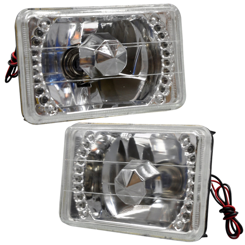 For Ford Dodge 6X4 Sealed Beam Headlights Headlamps H4