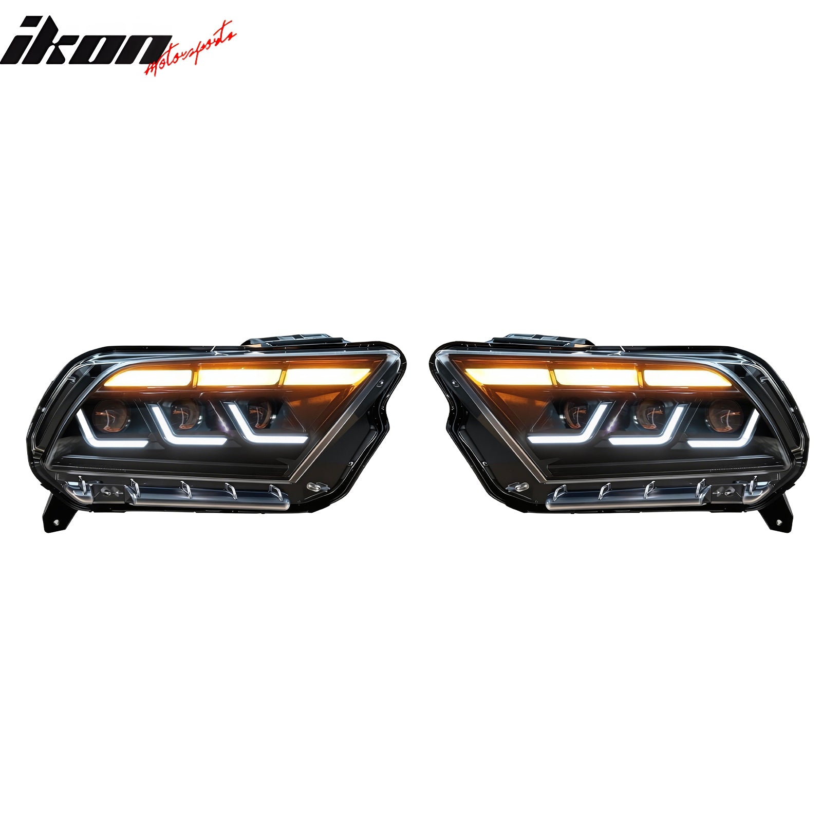 Fits 10-14 Ford Mustang 2024 S650 Style Headlights W/DRL Turn Signal H/L Beam