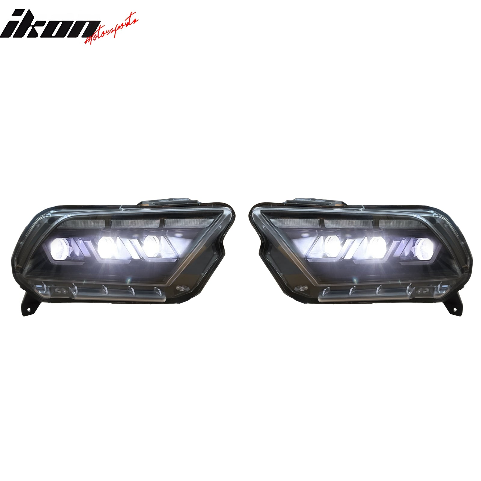 Fits 10-14 Ford Mustang 2024 S650 Style Headlights W/DRL Turn Signal H/L Beam