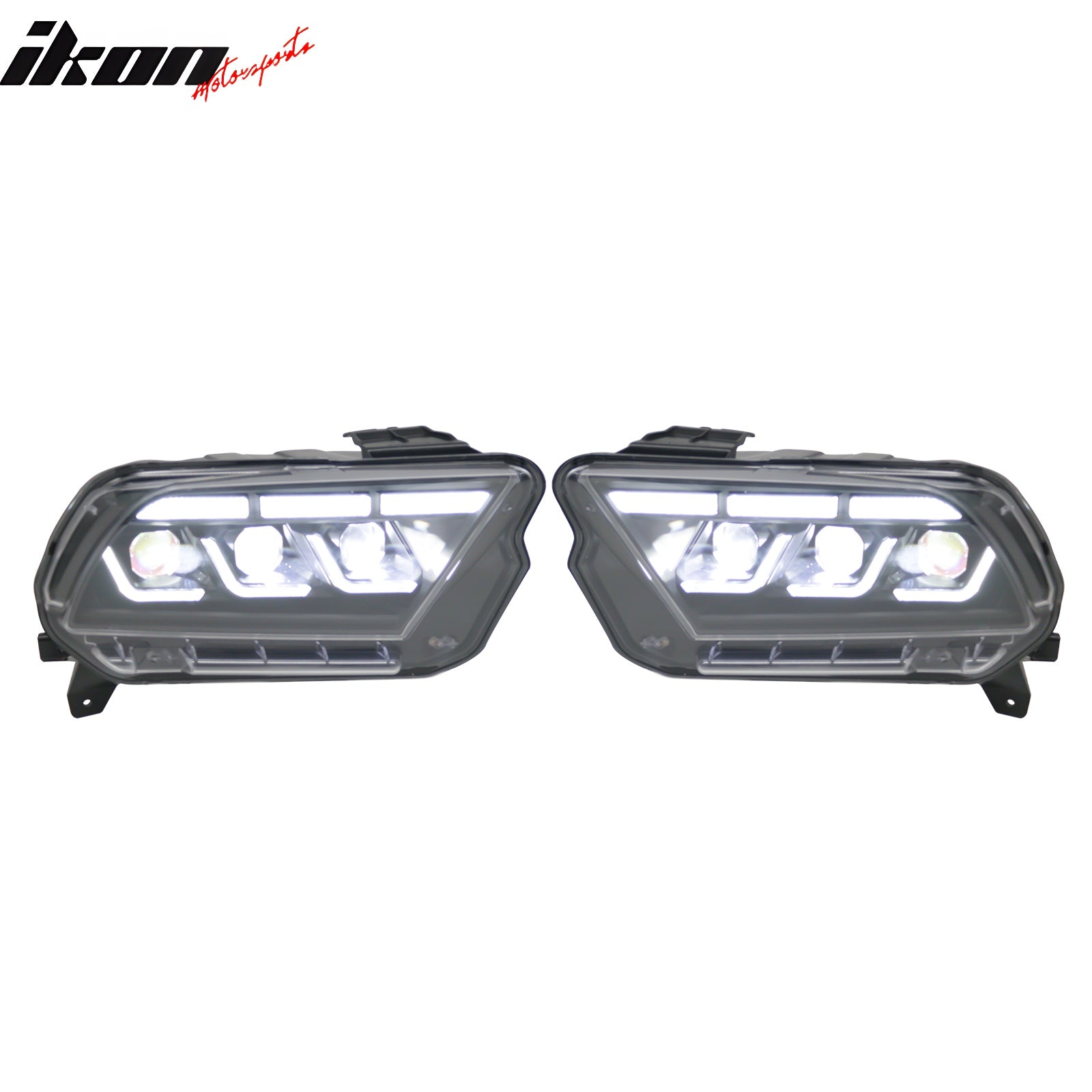 Fits 10-14 Ford Mustang 2024 S650 Style Headlights W/DRL Turn Signal H/L Beam