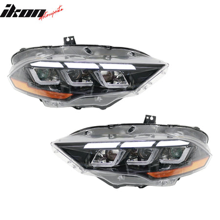 Fits 18-23 Ford Mustang 2024 Style LED Headlights Lamp W/ Sequential Turn Signal