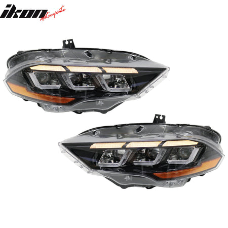 Fits 18-23 Ford Mustang 2024 Style LED Headlights Lamp W/ Sequential Turn Signal